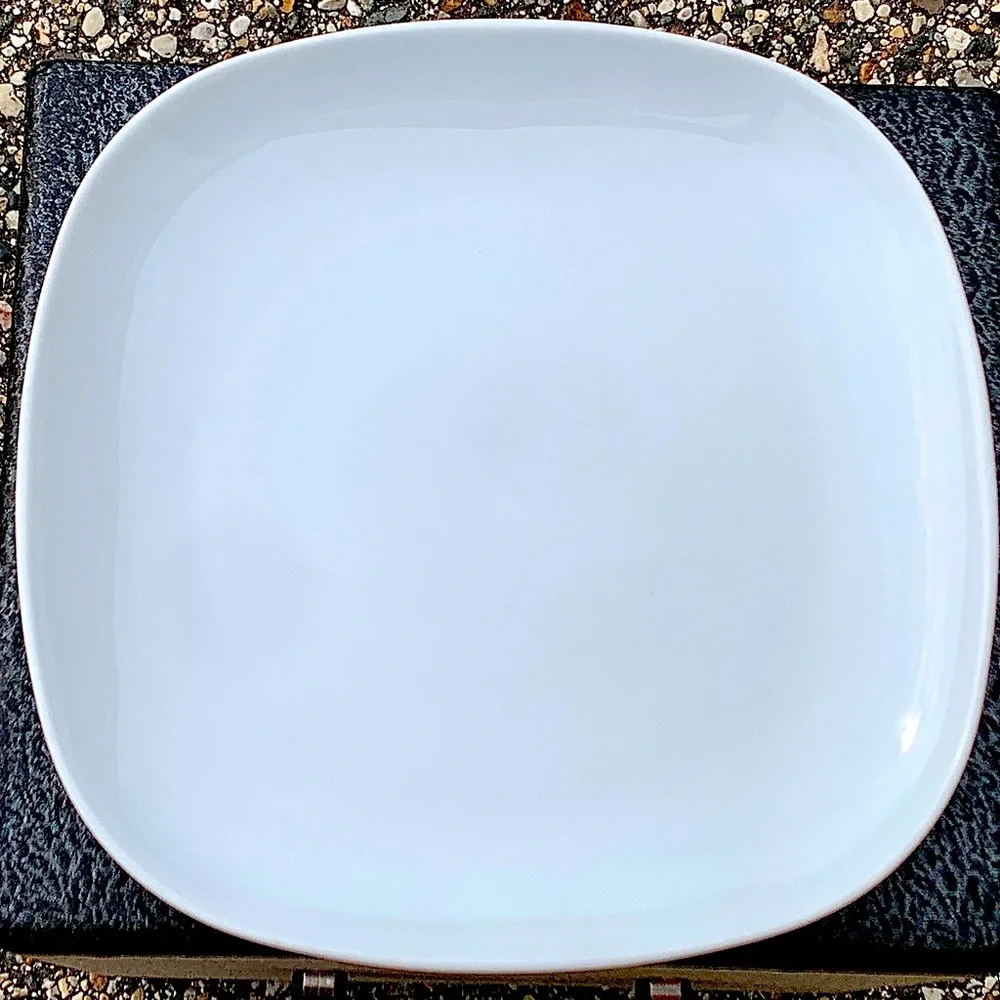 Discontinued White IKEA VARDERA 13286 Soft Angle Square Dinner Plate Replacement